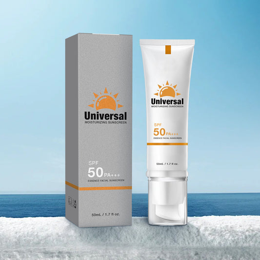 Tinted Sunscreen for Face SPF 50, Universal Sunscreen Moisturizer, Hydrating Sun Essence Face Sunscreen, No Sticky,Travel Size Sunscreen